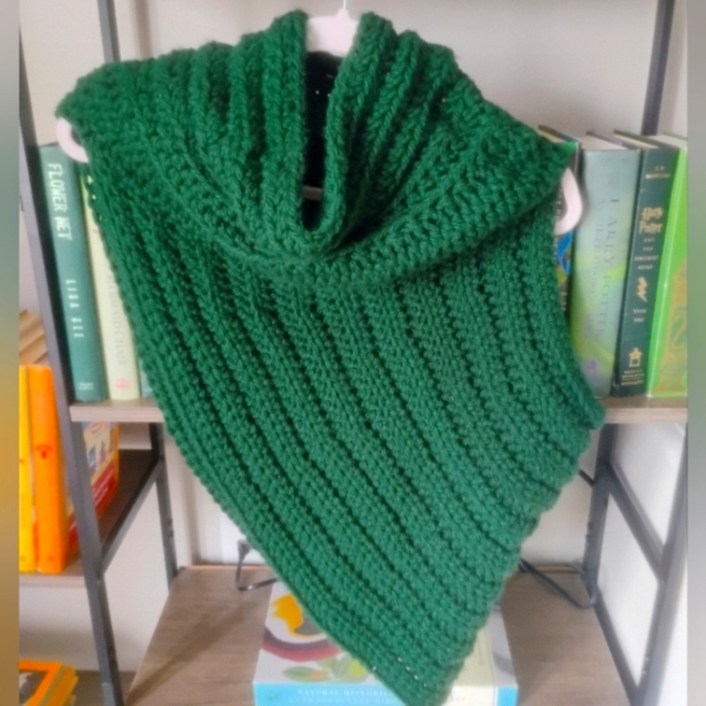 Handmade Katniss Style One Shoulder Cowl Shawl